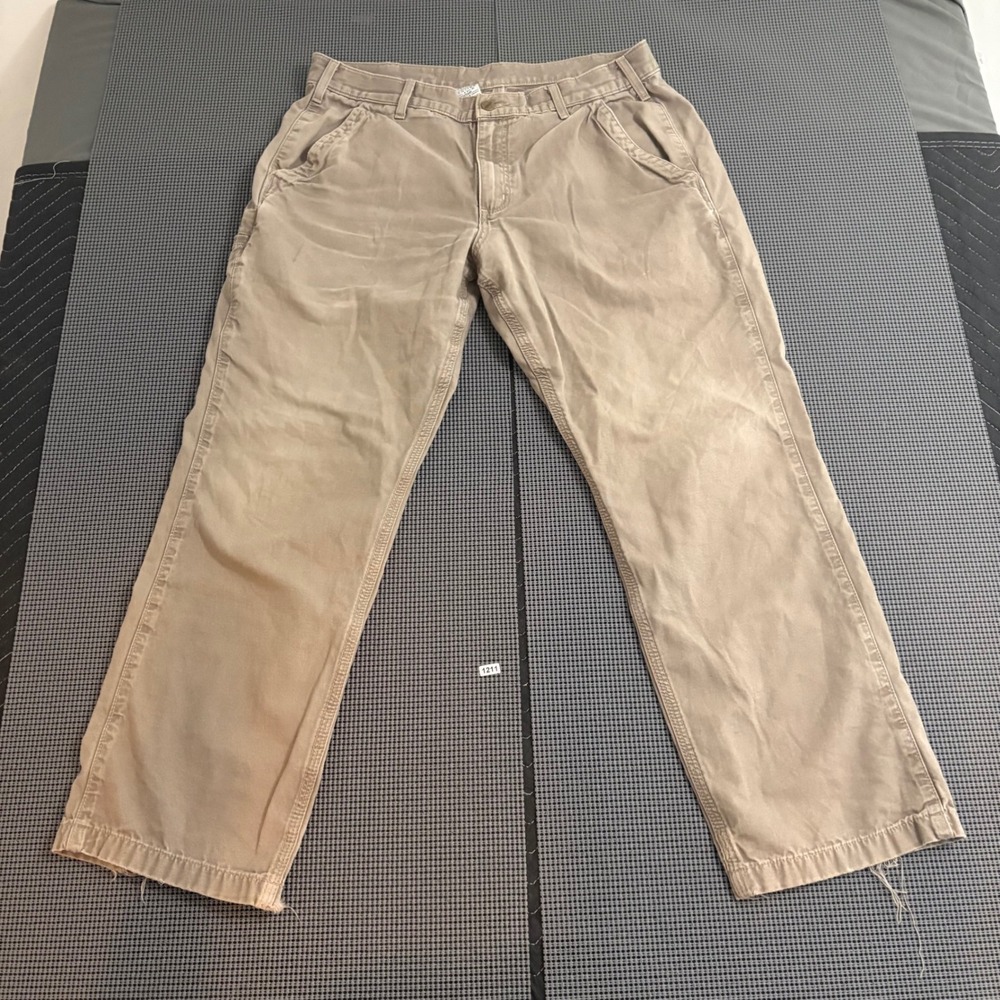 Carhartt B299 MUS Relaxed Fit Canvas Work Pants Mushroom Tan Mens 36x30